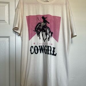 Avery Cream T-Shirt Dress